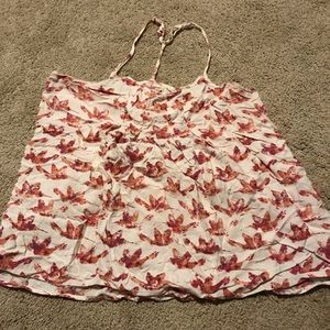 pink/red butterfly tank top